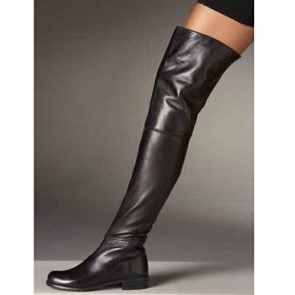 Stuart Weitzman Hilo Boots Black Leather